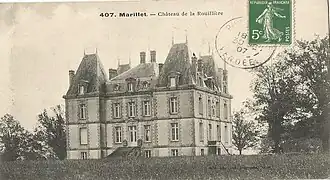 Postkaart van het kasteel van Marillet in 1907