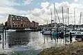 Jachthaven te Orth, aan de zuidwestkust