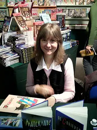 Marina Defauw op de Boekenbeurs te Antwerpen (Foto: PieterDP)