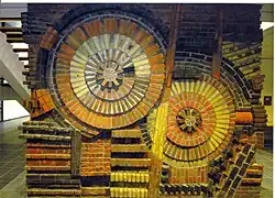 Baksteenplastiek Marine Etablissement, Amsterdam, 1966