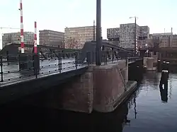 De brug vanaf de Marinierskade gezien, december 2011