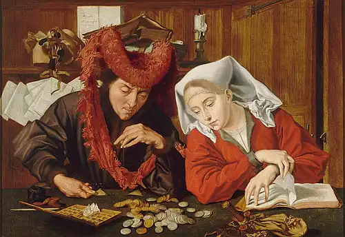 Marinus van Reymerswale, Een geldwisselaar en zijn vrouw, 1538