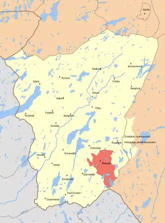 Kaart van Älekulla