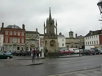 Het kruis op de markt.