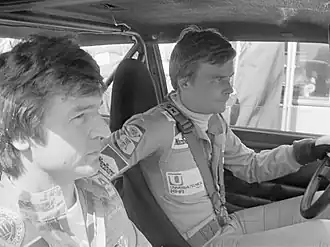 Alén (rechts) en Ilkka Kivimäki in 1976