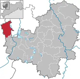 Kaart van Markranstädt