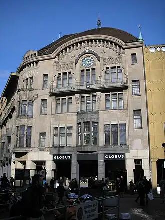 Globus aan de Marktplatz in Basel