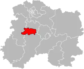 Locatie van het kanton