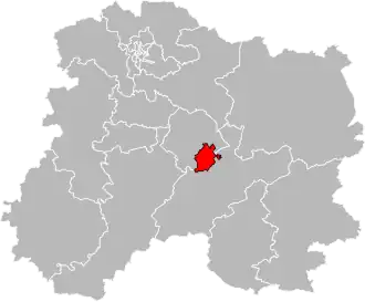 Locatie van het kanton