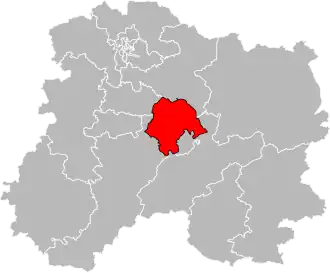 Locatie van het kanton