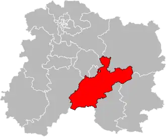 Locatie van het kanton