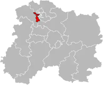 Locatie van het kanton