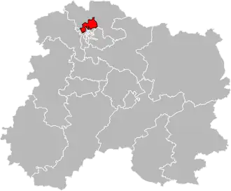 Locatie van het kanton