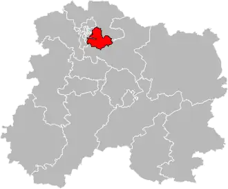 Locatie van het kanton