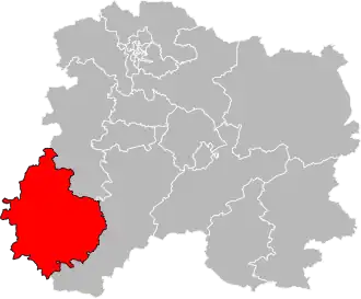 Locatie van het kanton