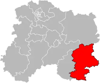 Locatie van het kanton