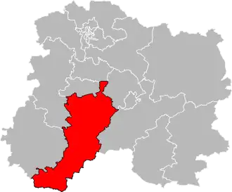 Locatie van het kanton