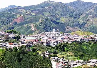 Uitzicht op Marquetalia