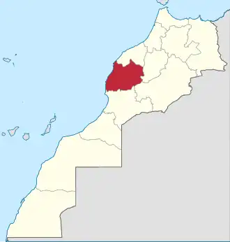 Kaart van Marrakech-Safi