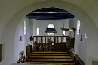 Interieur vanaf de kapel op de verdieping