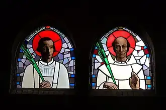 Nicolaas Poppel (links) naast Nicolaas Pieck (Hofkerk)