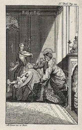 Gravure van Corver uit 1751