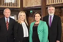 Martin McGuinness, Michelle O'Neill, Mary Lou McDonald and Gerry Adams, 2017