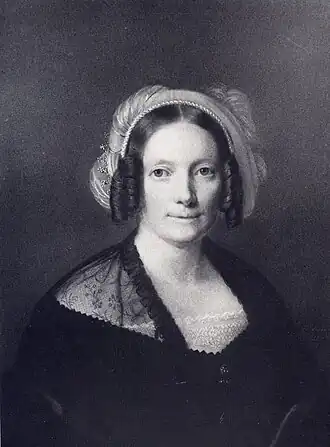 Portret van Martina Adriana Maria van Toulon (1847) door Heinrich Siebert (I)