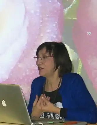 Martine Neddam op een conferentie van ESAA in 2013