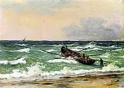 Vissers uit Skagen in reddingsboot