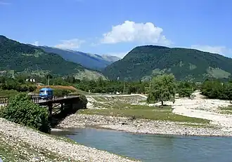 Bergen in het noorden van Martvili