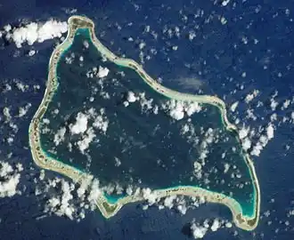 Satellietfoto van Marutea Sud