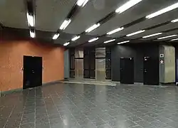 De geplande noordelijke toegang met liftdeuren.