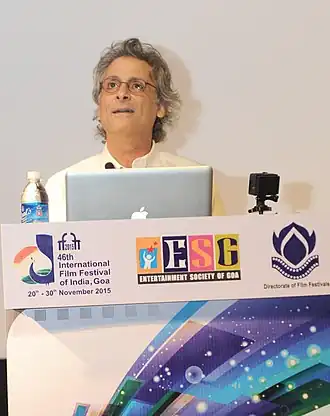 Masterclass over geluidsontwerp door eminente Hollywood Sound Designer, Mark Mangini, op het 46e International Film Festival of India (IFFI-2015), in Panaji, Goa op 22 november 2015