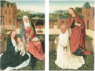 De Brunswijkse diptiek: Maria met kind, Sint-Anna, schenker en Sint-Barbara, Herzog Anton Ulrich-Museum, Braunschweig