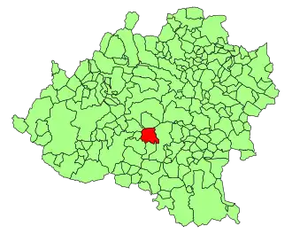 Kaart van Matamala de Almazán