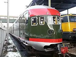 Treinstel 252 van het Spoorwegmuseum in Utrecht na de renovatie in Duitsland; 6 december 2012