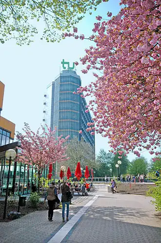 Mathetower van de Campus Noord van de TU Dortmund