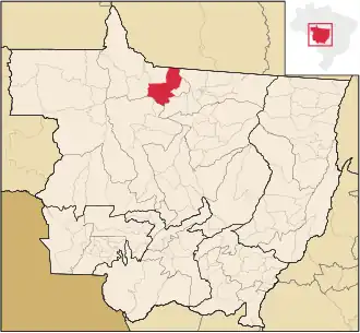 Kaart van Alta Floresta