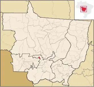 Kaart van Arenápolis