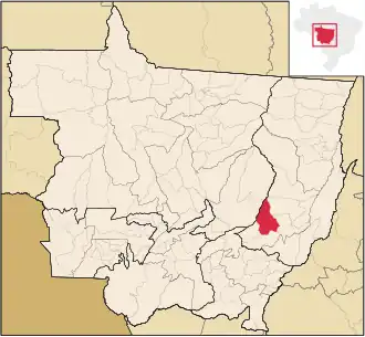 Kaart van Campinápolis