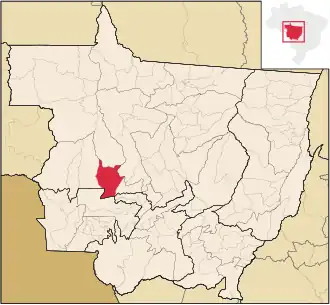 Kaart van Campo Novo do Parecis