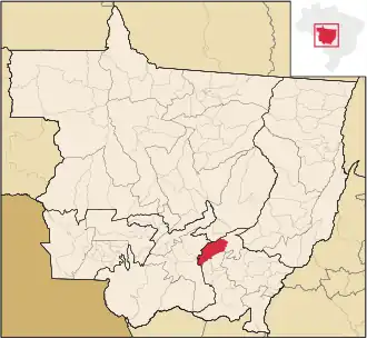 Kaart van Campo Verde