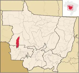 Kaart van Campos de Júlio