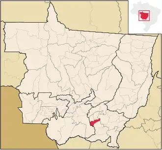 Kaart van Juscimeira