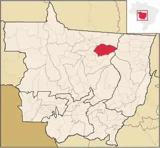 Kaart van Marcelândia