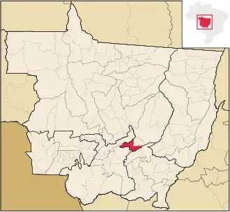 Kaart van Nova Brasilândia