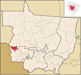 Kaart van Nova Lacerda