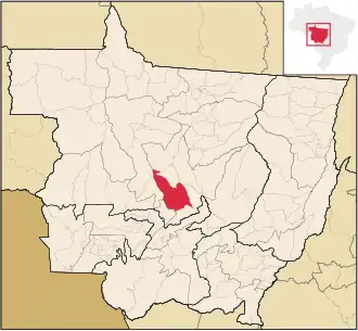 Kaart van Nova Mutum