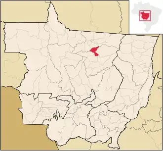 Kaart van Nova Santa Helena